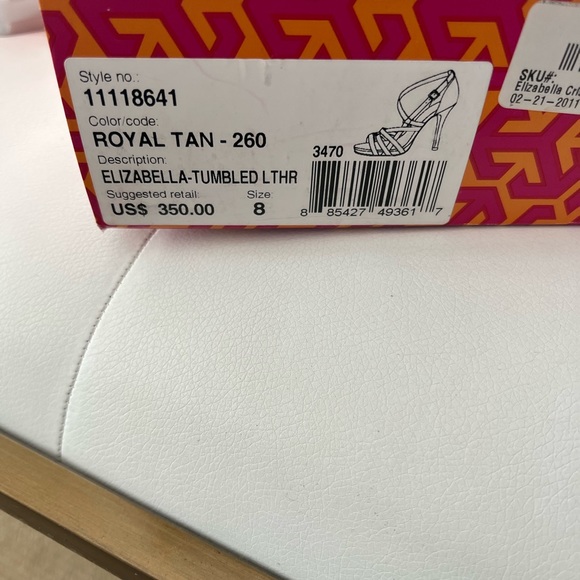 Tory burch elizabella tan leather heels 8 - Picture 4 of 7